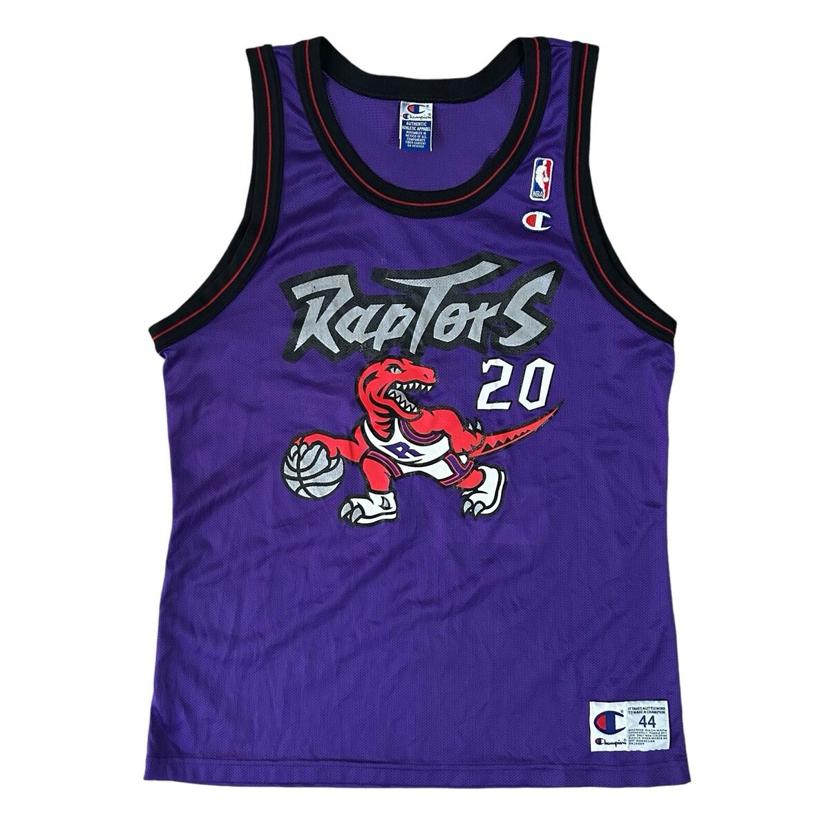NBA チャンピオン　Raptors Stoudamire 20 ジャージ 紫 Vintage Champion NBA Toronto Raptors STOUDAMIRE #20 Jersey