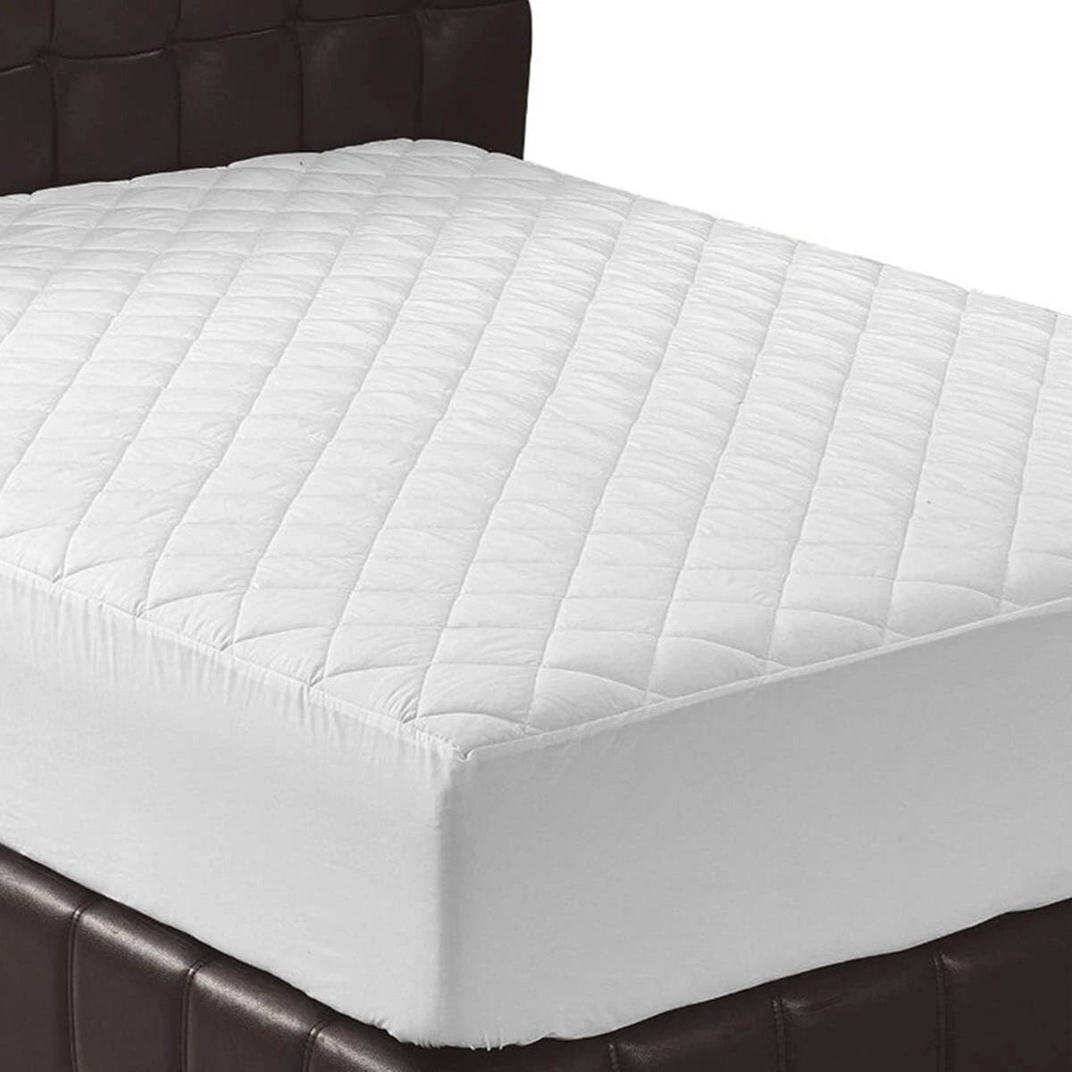 Mattress Protector New Extra Deep Elasticated Skirt Quilted Fitted Cot Bed Cover