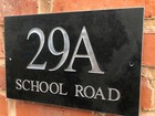 Personalised Quality Slate House sign 12" x 8"  ANY NAME, NUMBER!! FREE DELIVERY