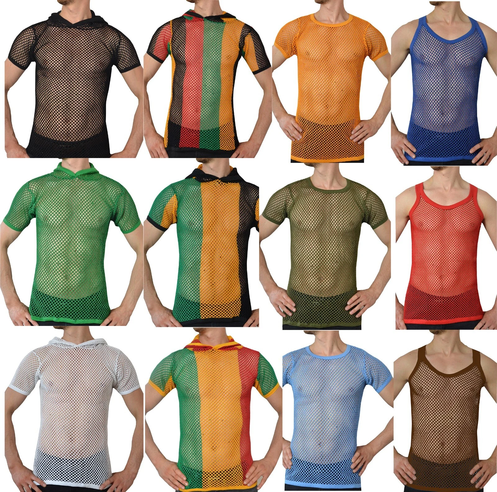 Joblot x 40 MensT-Shirt 100% Cotton String Gym S-2XL Sizes Available!