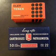 ELEY Tenex & LAPUA Match Cartridge 22 Ammo boxes & inserts