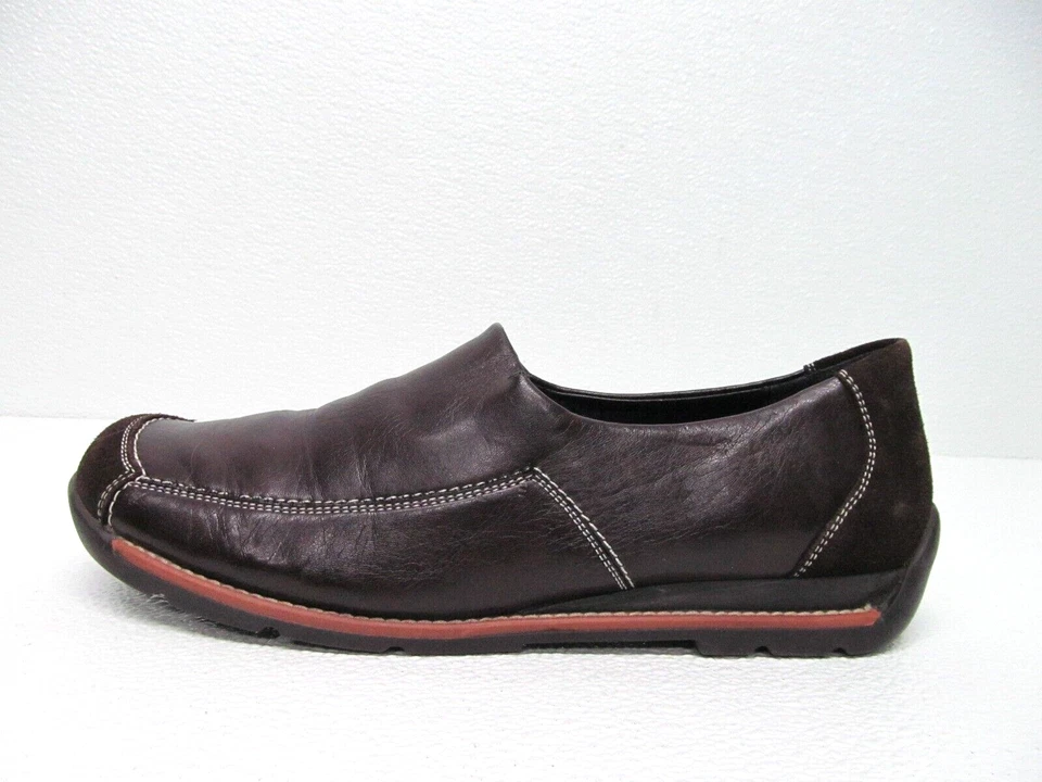 Rieker Lea Women's Loafers Slip On Brown Leather Size 10 - Image 4 of 4