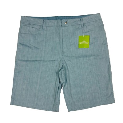 Kathmandu NWT Men's Flaxton Short V2 Size L W37'' Blue Hiking Outdoor Adventure