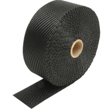 DEI Black Titanium Underhood Exhaust Wrap 2 in x 50 ft Roll Carbon Fiber 010003