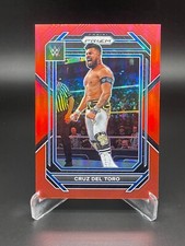 2023 Prizm WWE  - #133 Cruz Del Toro Red Prizm #234/299 - Free Shipping