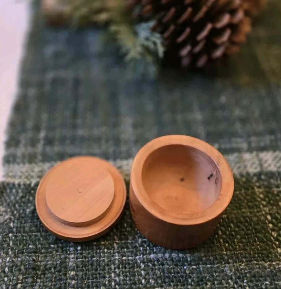 Joyería tallada Scrimshaw ballena en madera baratija Foto 4 de 4