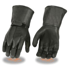 Men's MG7505 USA Deerskin Leather Thermal Lined Gauntlet Glove w/ Wrist Strap