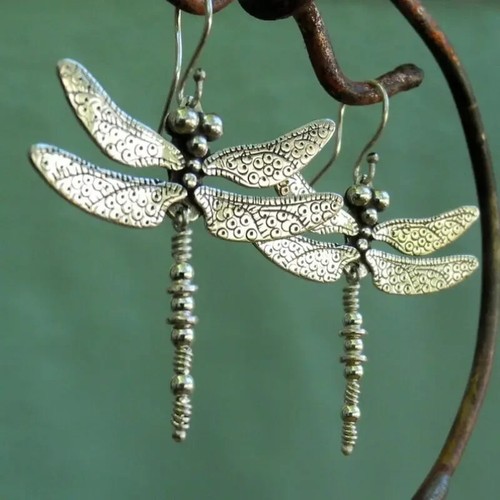 Vintage Skeleton & Mermaid Skull Charm Dangle Earrings – Silver Plated Unisex Gothic Jewelry