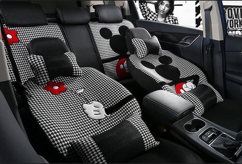 mickey mouse back seat cover