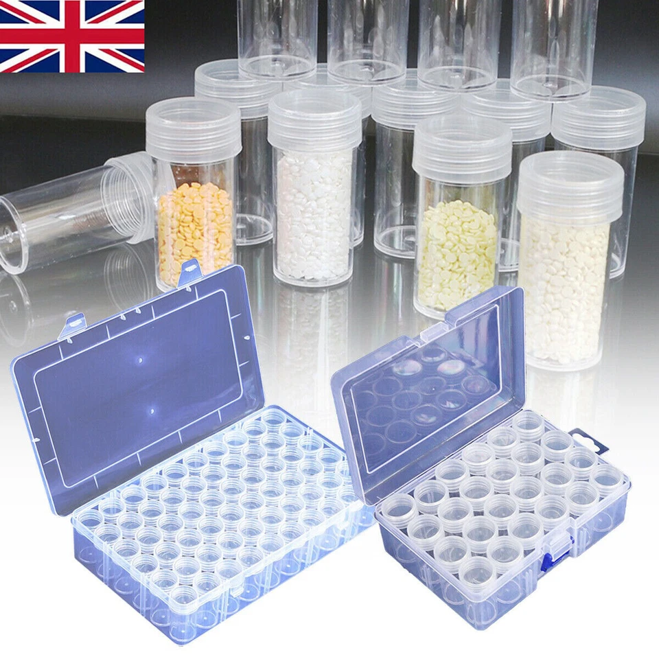 Diamond Painting Drill DIY Storage Bottles Bead Container Box Accessories UK
