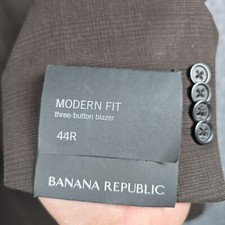 NEW Banana Republic Blazer Sport Coat Brown Moderm Fit 3 Button US 44R NWT