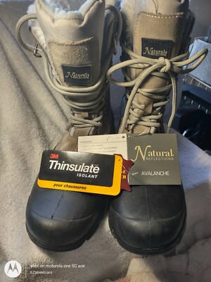 *Natural Reflections Womens Gray Black Thinsulate Winter Boots Style  522103