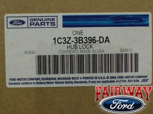 99 thru 04 Super Duty F250 F350 F450 OEM Ford MANUAL Locking Front Hub PAIR - Picture 7 of 9