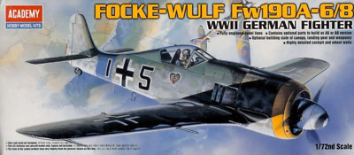 Focke- Wulf Fw 190A-6/8 WWII German Fighter Model Kit 1:72 Scale