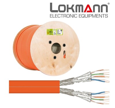 250m CAT.7 Verlegekabel DUPLEX 1000MHz Gigabit TWIN Netzwerkkabel SFTP LAN LSZH