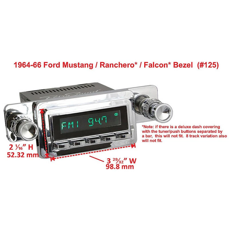 Retrosound Motor-6 DAB+ Komplettset für Ford Mustang / Ranchero 1964 1965 1966 - Bild 3 von 4