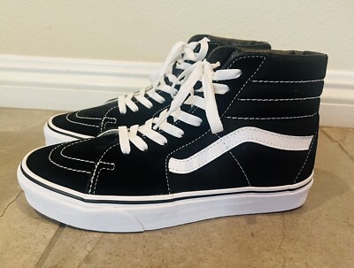NWOB Vans Hi Top Modular Sneakers, Black Suede & Gray, Men/8 & Women 9.5 Sk8-Hi - Youth – ShopWSS main image 3