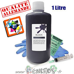 Encre noire Canon flacon 1L universel pour textes nets sans bavure