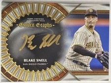 2023 Topps Five Star Blake Snell Golden Graphs Autographs #D 29/40