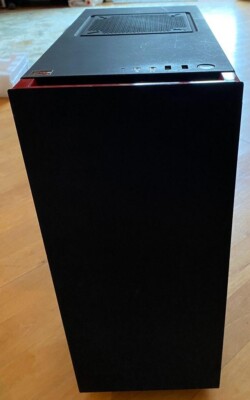 NZXT S340 Mid - Tower Chassis Black Red Gaming Case Computer Case Computer HDMI 