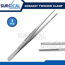 3 Debakey Atraumatic Artery Forceps Clamp 10" ENT Surgical Instruments German Gr