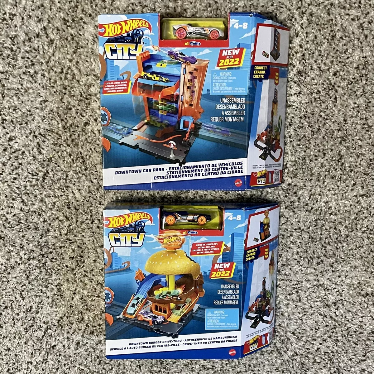 Hot Wheels City Downtown Car Park Playset