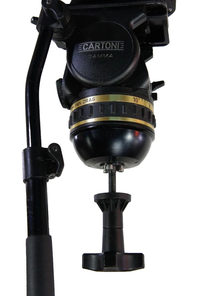 Cartoni GAMMA FL HEAD DA TRIPOD SYS MIDSP TDKN PL BAG TELBAR FEET SERVICED 35Lbs - Image 3 of 4