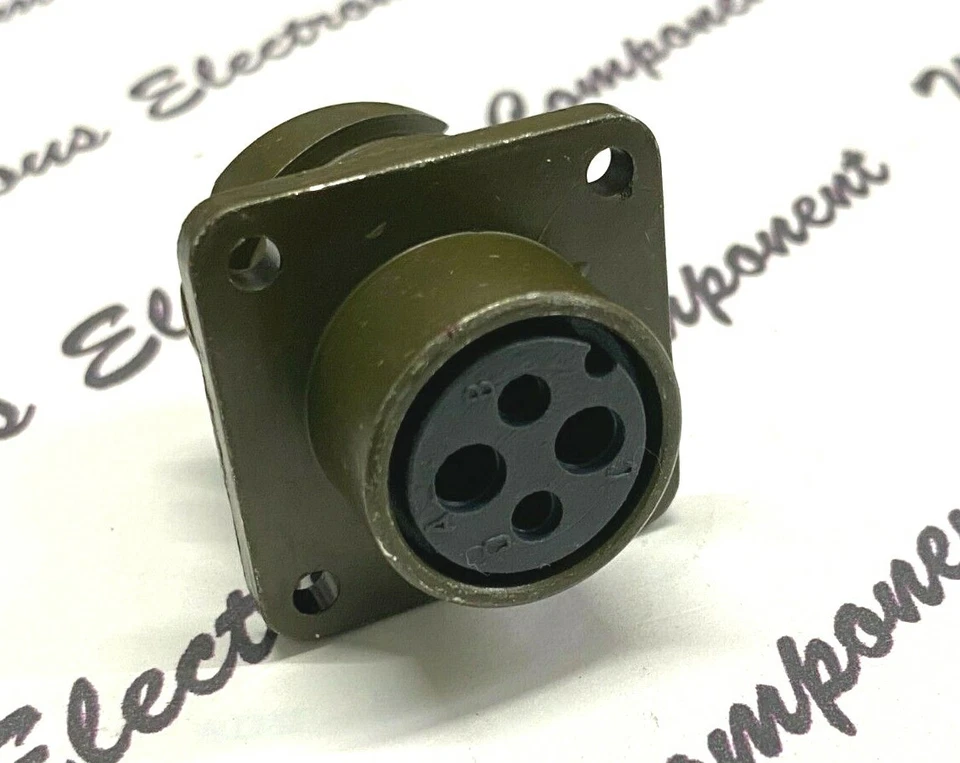 1pcs - ITT CA3102E16-9SBF80 CANNON FMALE 4P SILVER CRIMP CIRCULAR CONNECTOR - Image 4 of 4