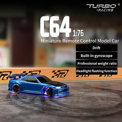 Turbo Racing 1:76 Scale Drift RC Car with Gyro Mini Full