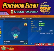 Shiny Shaymin Event ✨ Oak's Letter & Ribbon Master ✨ Pokémon Scarlet and Violet