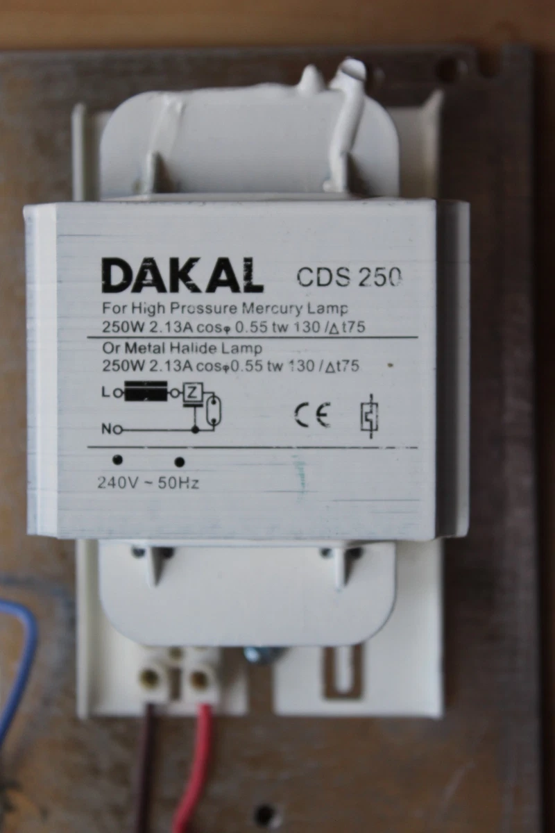 Dakal CDS250 250w Magnetic Ballast for Mercury or Metal Halide Lamps