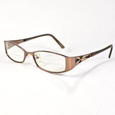 Joan Collins Designer Full Frame Metal Eyeglasses Frames 53 / 17 / 135 Brown