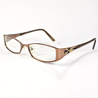 Joan Collins Designer Full Frame Metal Eyeglasses Frames 53 / 17 / 135 Brown