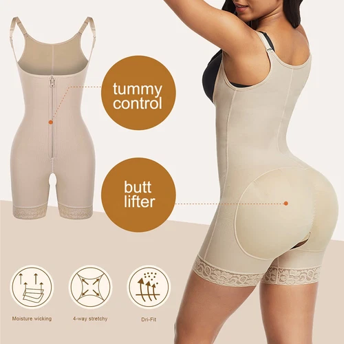 Fajas Colombianas bbl etapa 3 Faja Post cirugia cintura entrenador Slim Body Shaper - Imagen 7 de 30