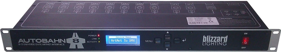 Blizzard Autobahn 8 / Rack mount 8+2 Universe DMX/Artnet Interface / MAKE OFFER! - Image 3 of 3