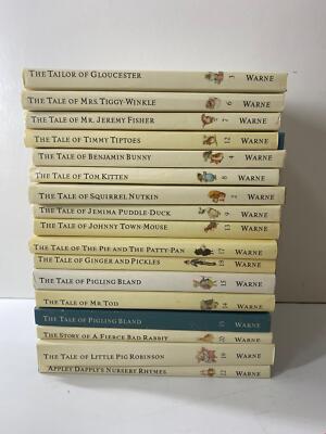 Large Bundle of 17 Beatrix Potter Hardback Books  - 2002 Editions 