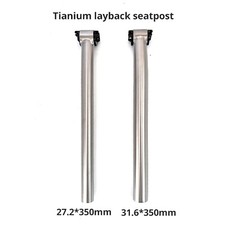 Titanium alloy Bicycle Bike Ti Setback Seatpost MTB 30.9 27.2 31.6 * 350/400mm