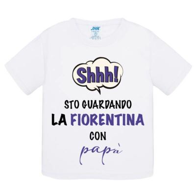 Kinder T-Shirt Shh Ich schaue auf die Florentinerin mit Papa Geschenkidee Shirt