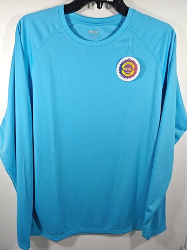 Rash Guard Sun Protection UPF 50+ Men's XL Blue Long Sleeve Performance Shirt
