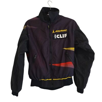 Men's Runners Jacket Black and Yellow VOmax Size Small Atomtic