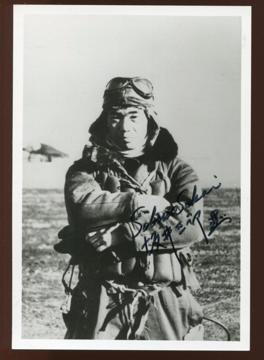 Saburō Sakai Japanese WW2 Ace Fighter Pilot Signed Photo LV9792 | eBay