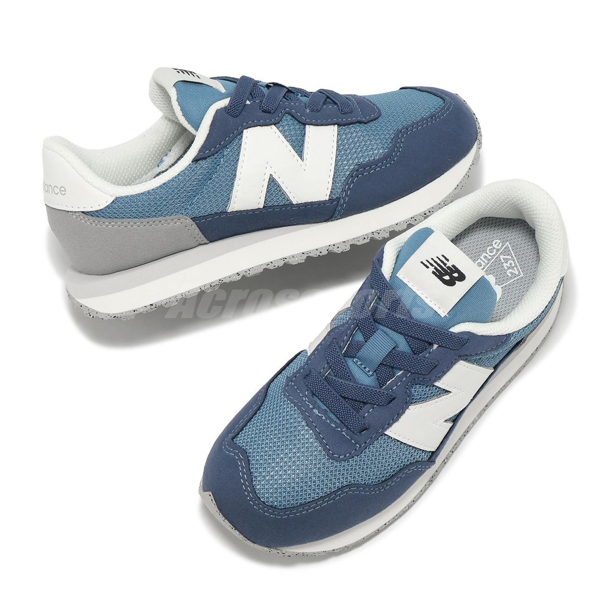 New Balance 237 Wide NB Navy White Kids Preschool Casual Shoes