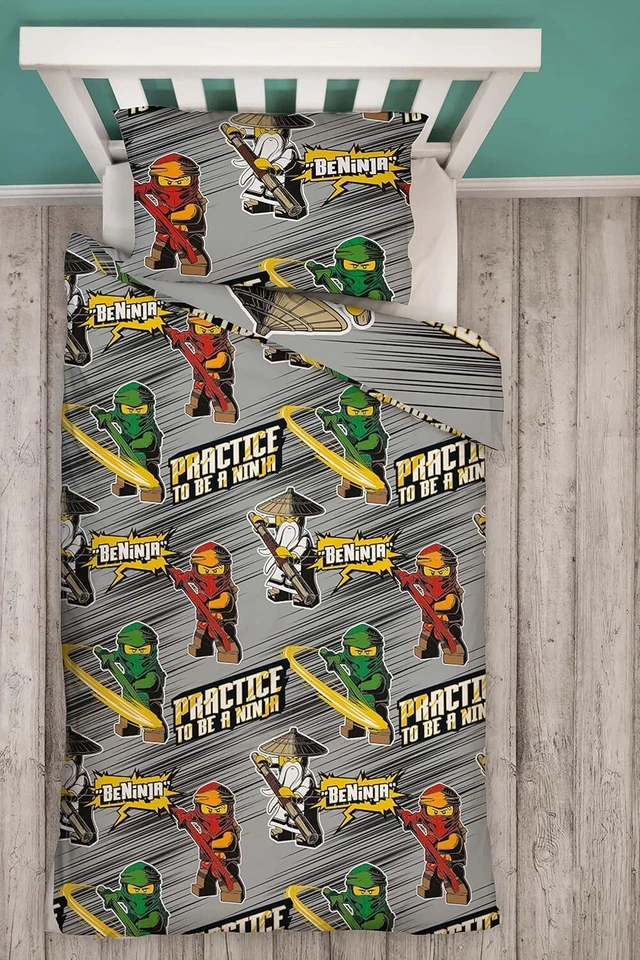 LEGO Ninjago Juego de Funda Edredón Edredón Individual Oficial Niños Niñas Mercancía Foto 2 de 4