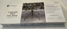 Tree Stand Collapsible Metal Holds 7.5ft Artificial Trees 22 inch Original Box