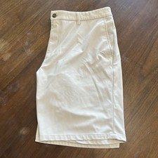 Johnnie O Shorts Mens 36 Light Khaki Prep Formance Calcutta Golf Chino Casual