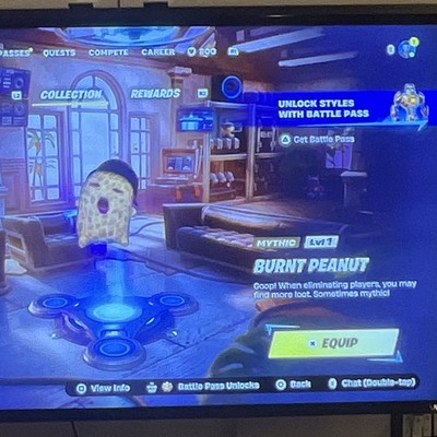 Fortnite Mythic Lvl 1 Game Item/Asset - Burnt Peanut In-Game Item
