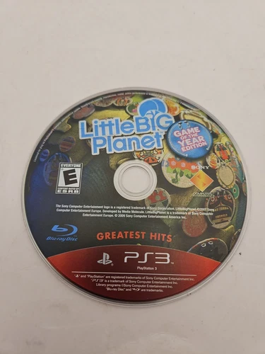 Little Big Planet Greatest Hits PlayStation 3 Disc Only - TESTED WORKS GREAT