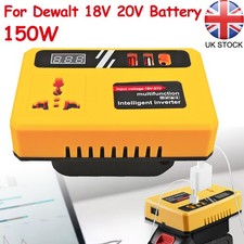 DC 18V To AC 220V Power Inverter 150W with 3 USB Fits For Dewalt 18V 20V Battery