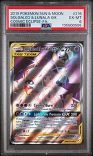 PSA 6 Solgaleo & Lunala GX #216 2019 Pokemon Sun & Moon Cosmic Eclipse on eBay