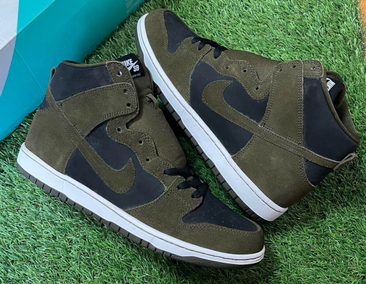 Size 11 - Nike SB Dunk High Olive for sale online | eBay